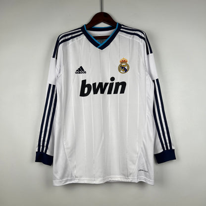 Retro Real Madrid 12/13 Long Sleeve Home S-XXL