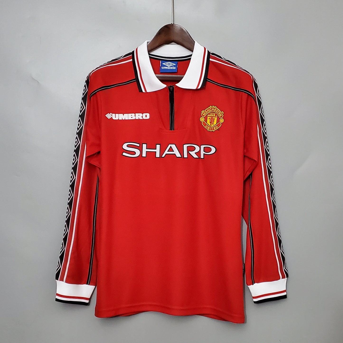 Retro long-sleeved 98/99 M-U home S-XXL