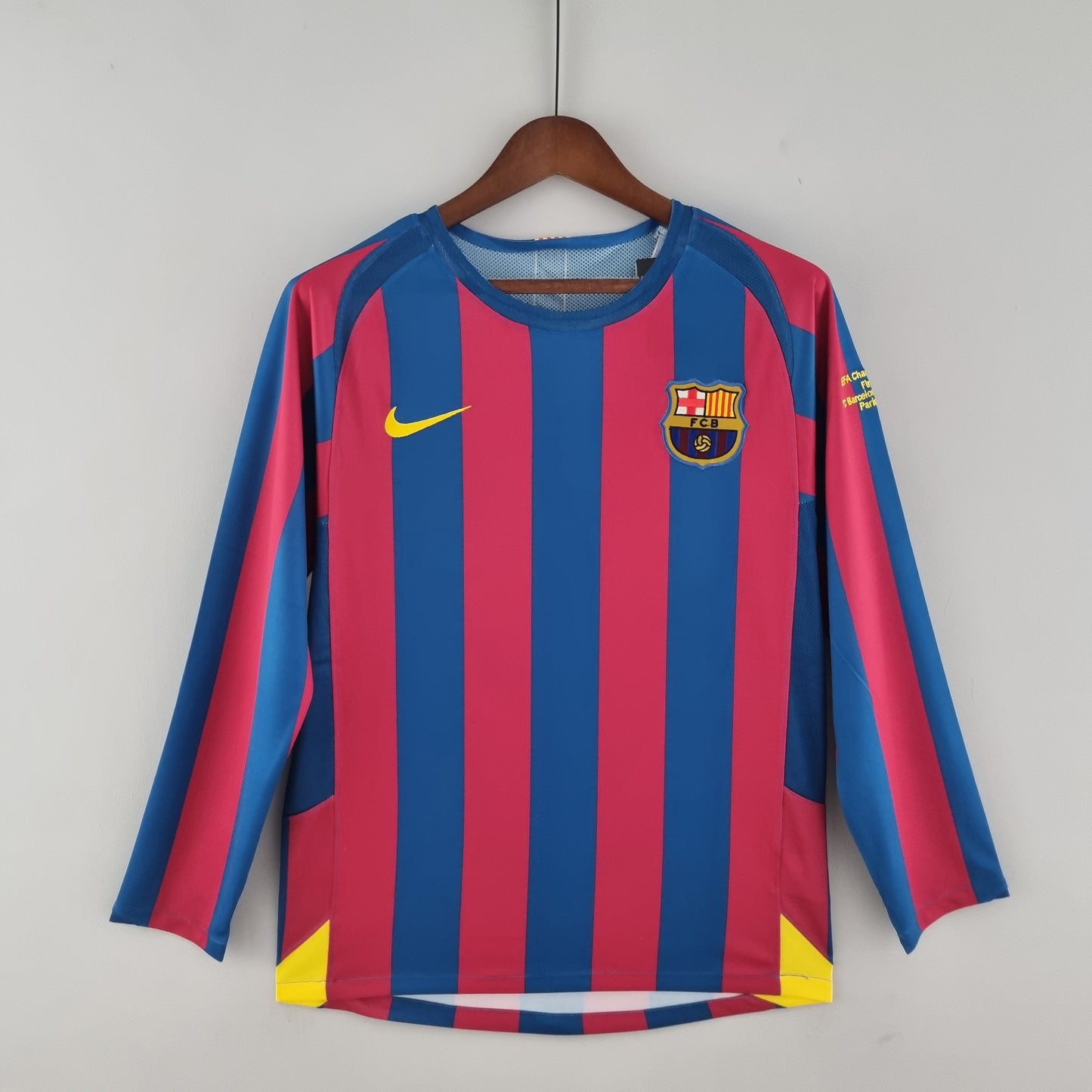 Retro barcelona 05/06 long sleeve home S-XXL