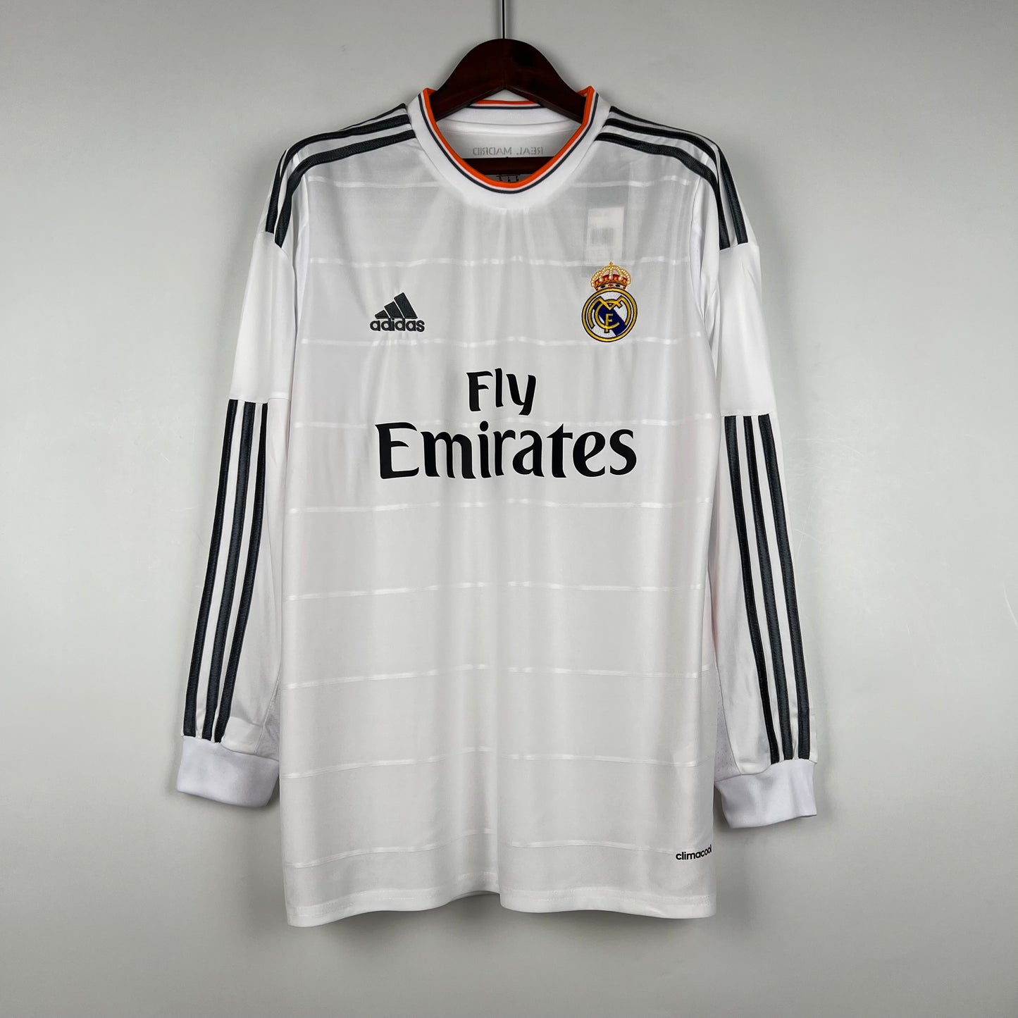 Retro Long Sleeve Real Madrid 13/14 Home S-XXL