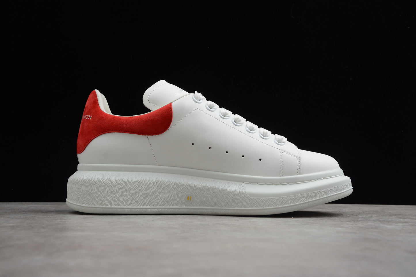 Alexander McQueen Oversized Sneaker in White/lust Red