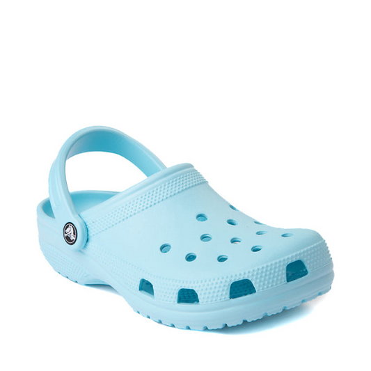 pale blue crocs