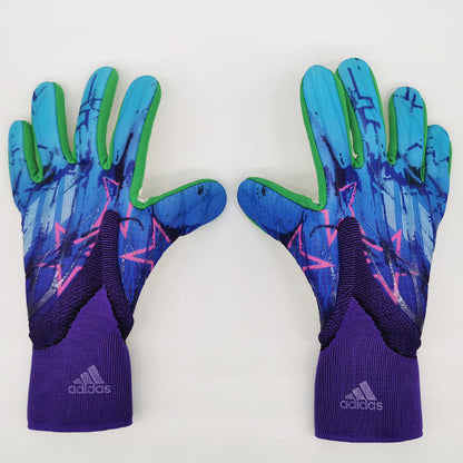 adidas gloves purple wave and blue