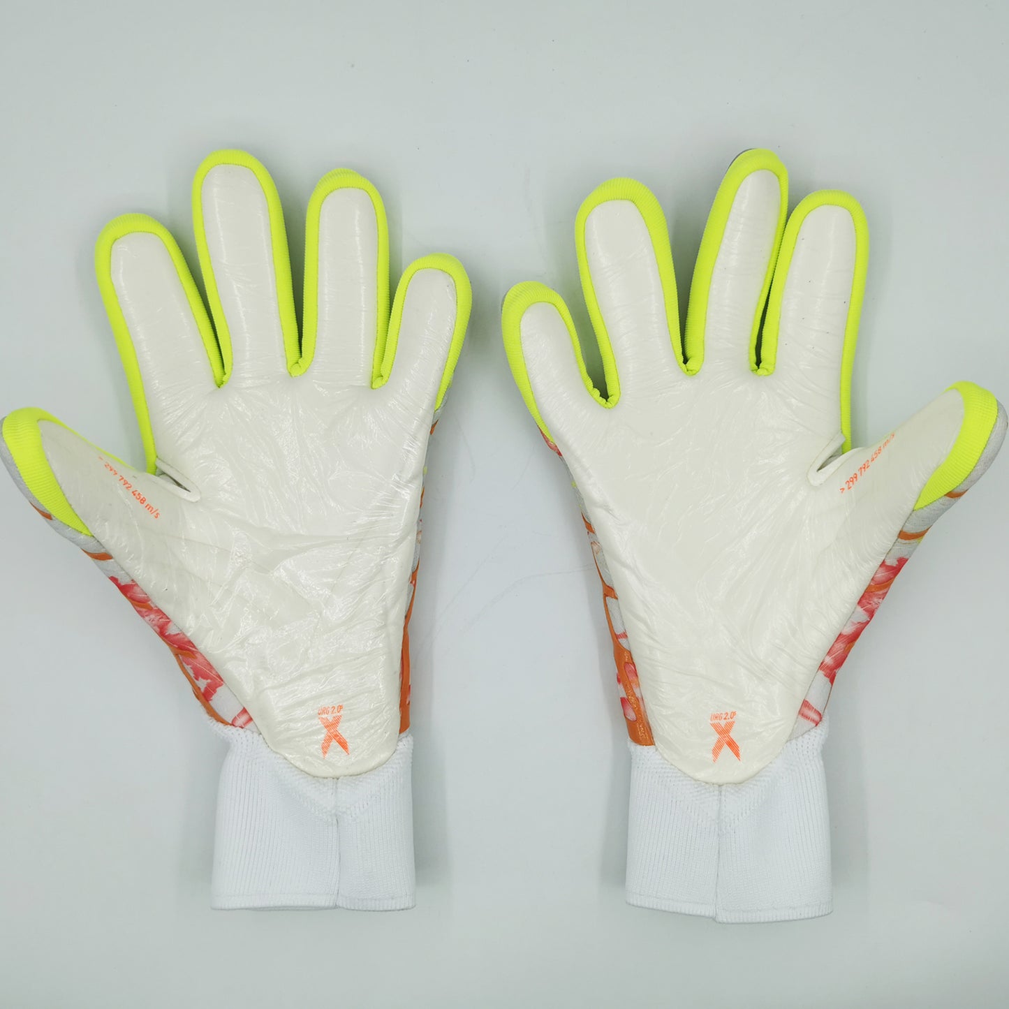 adidas gloves orange,yellow and white