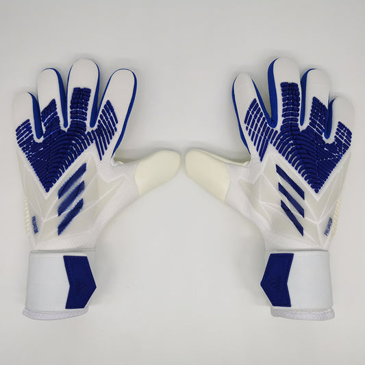 adidas gloves blue and white