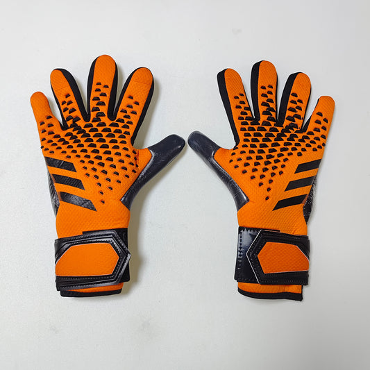 adidas gloves orange and black