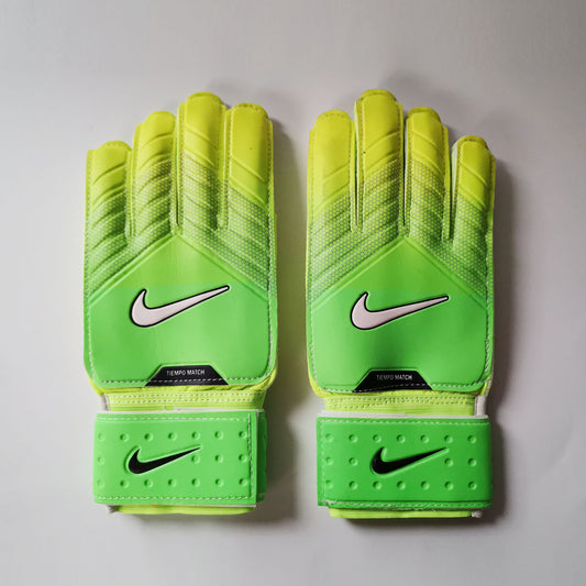 nike gloves green and yellow