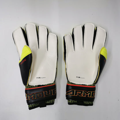 under armour gloves yellow and black