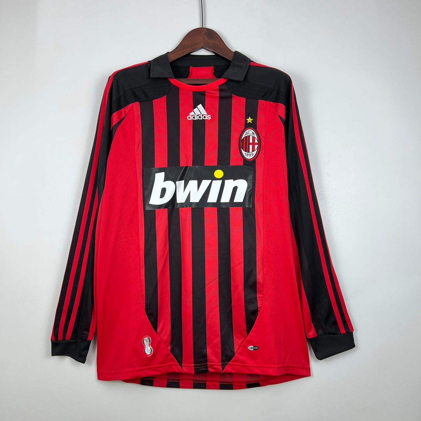 Retro Long Sleeve AC Milan 07/08 Home S-XXL