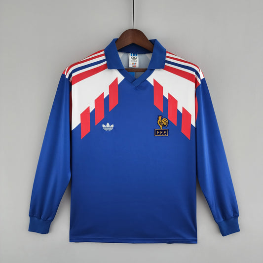 Retro Long Sleeve 88/90 France home S-XXL