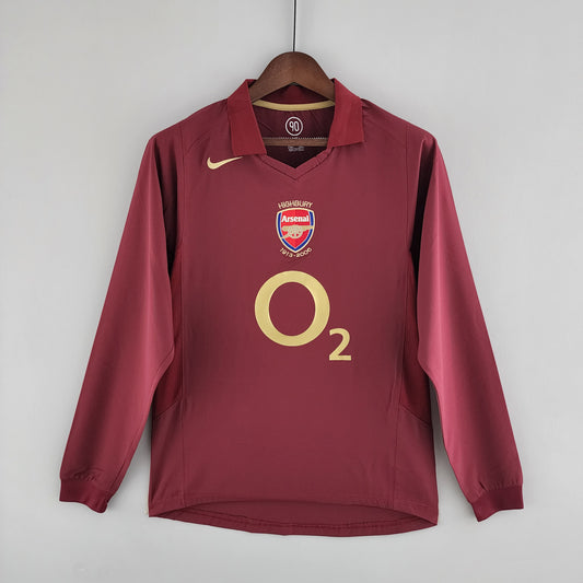 Retro Long Sleeve 05/06 Arsenal home S-XXL