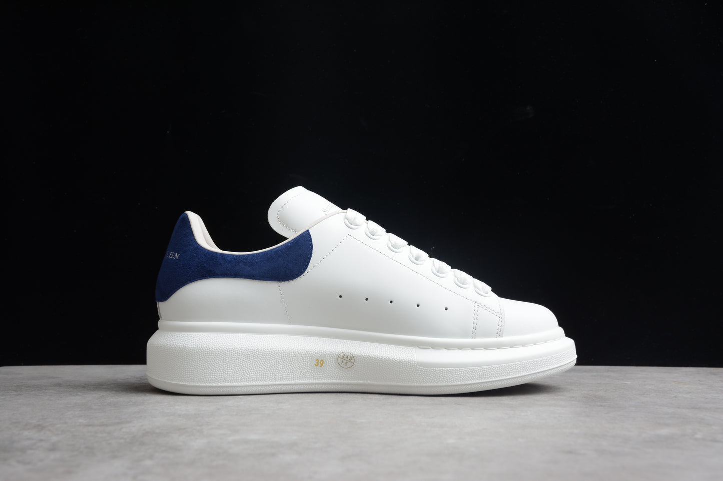 Alexander McQueen Oversized Sneaker in White/paris Blue