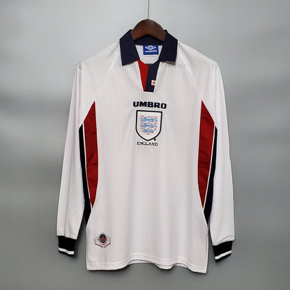 Retro Long Sleeve 1998 England home S- XXL