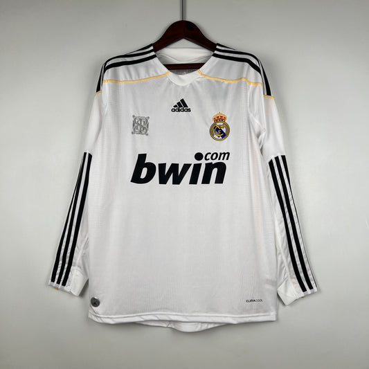 Retro Real Madrid 09/10 Long Sleeve Home S-XXL