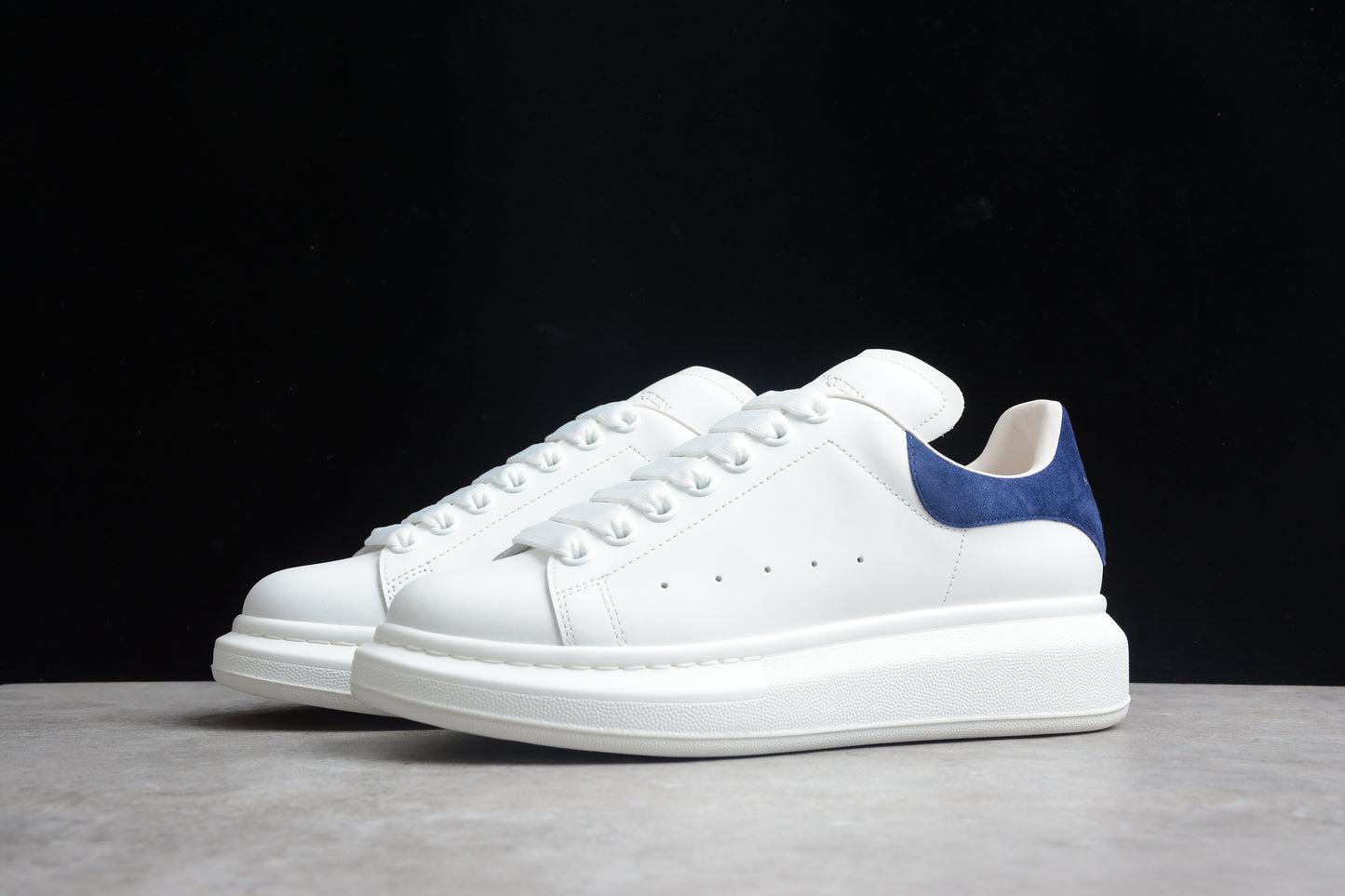 Alexander McQueen Oversized Sneaker in White/paris Blue