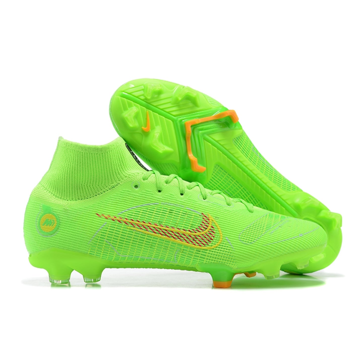 Nike Assassin 14th generation high-top full-knit waterproof FG football shoes