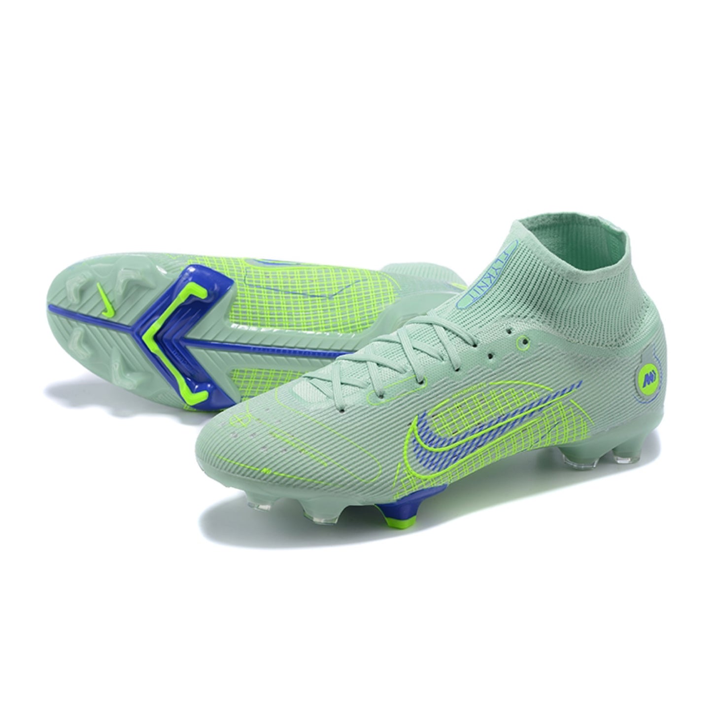 Nike Assassin 14th generation high-top full-knit waterproof FG football shoes